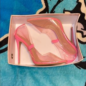 Pink tinted size 7 heels